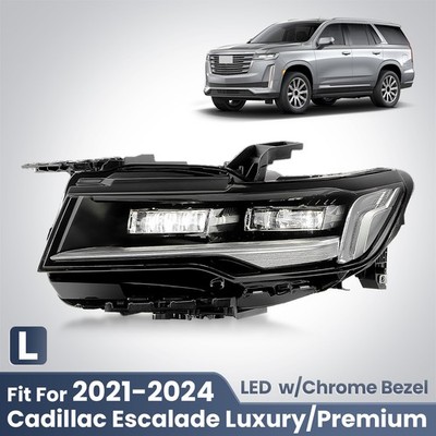 Full LED Headlight For 2021-2024 Cadillac Escalade Luxury/Premium Driver Side