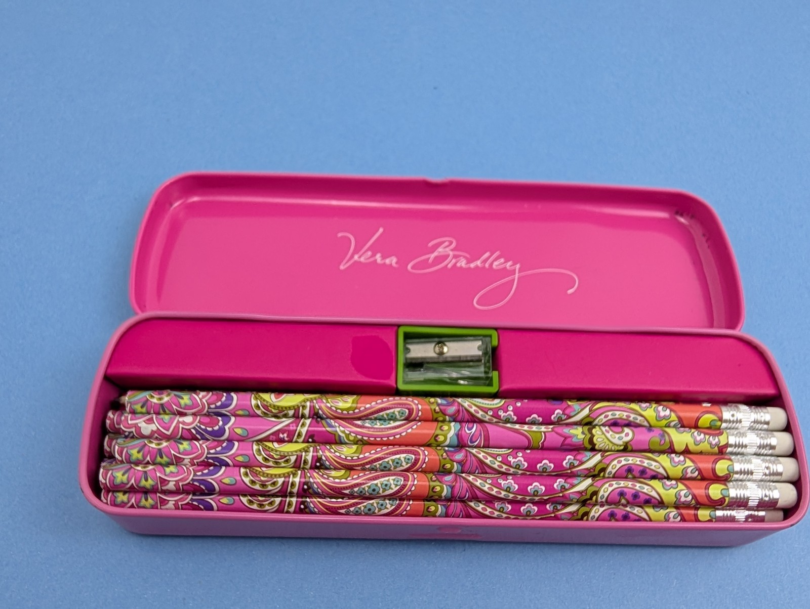 Tin 9 Pencils With Sharpener