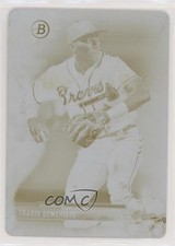 2017 Bowman Prospects Printing Plate Yellow 1/1 Travis Demeritte #BP144 4al