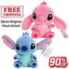 Adorable 18CM Original Plush Stitch Doll Soft Cotton Stuffed Toy Kids Game Gift