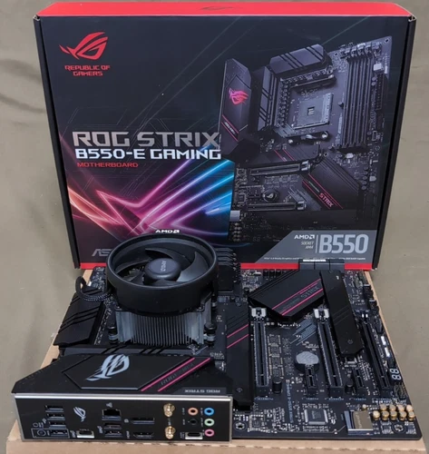 ASUS ROG STRIX B550-E Gaming + AMD Ryzen 7 2700 + 32GB Crucial Ballistix DDR4