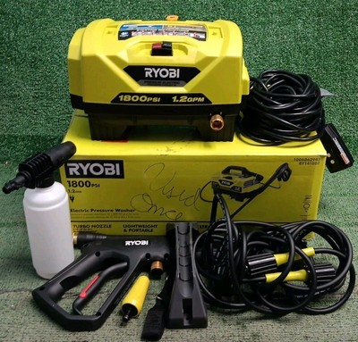 #ad Ryobi 1800 Max PSI 1.2 GPM Cold Water Electric Pressure Washer Used Once $79.99