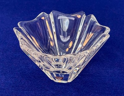Orrefors  Orion  Crystal Bowl by Lars Hellsten - 5  x 3 1/2  - Signed