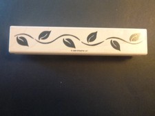 Leaves on Vine - Rubber Stamp - Wood Mounted - NEW
