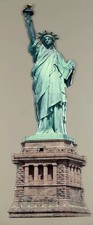 Blechschild Liberty Freiheitsstatue Manhattan New York 75x26cm