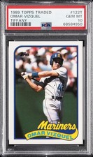 1989 TOPPS TRADED TIFFANY #122T OMAR VIZQUEL PSA 10