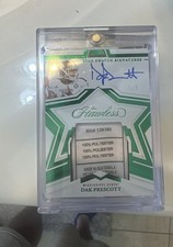 2022 Panini Flawless Collegiate - Star Swatch Signatures Dak Prescott Emerald /5