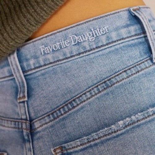 Jeans alla caviglia Favorite Daughter The Valentina vita super alta donna 27 blu - Foto 3 di 14