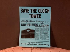 Back To The Future Save The Clock Tower Flier