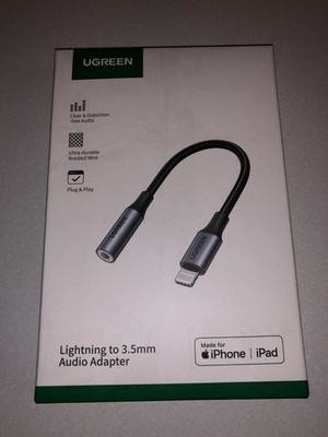 UGREEN MFi Certified Lightning To 3.5mm Audio Headphone Adapter Auxiliary Dongle