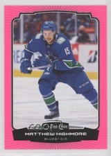2022-23 O-Pee-Chee Neon Pink 65/75 Matthew Highmore #440 2d8