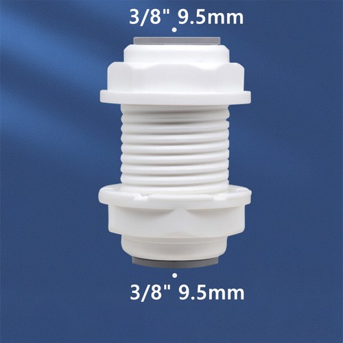 1/4" 3/8" Push Fit Connector Adapter Valve RO Fridge Water Filter Quick Fittings - Afbeelding 49 van 92