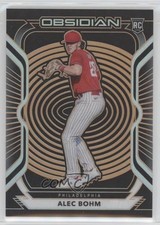 2021 Panini Chronicles Obsidian Electric Etch Orange /28 Alec Bohm #51 1m8