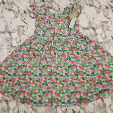 Muse Threads Bamboo Strawberry Twirl Dress With Pockets Size XL 10/11 NWT