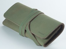 Federmäppchen Leder Grün groß | skaard Jona | Stifteetui | 2. Wahl