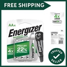 Rechargeable Battery AA, Recharge Power Plus, 4 Pack 4.75 per battery