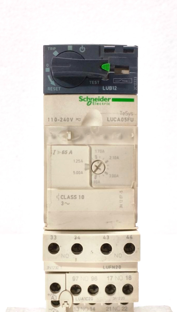 SCHNEIDER ELECTRIC LUB12 TESYS ULTRA POWER BASE 12A + LUCA05FU CONTROL 1.25-5A