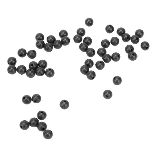 (Schwarz) 50 Stück 8mm Space Beans Set Silica Gel Angelschnur Stopper Kollis NS - Bild 10 von 24