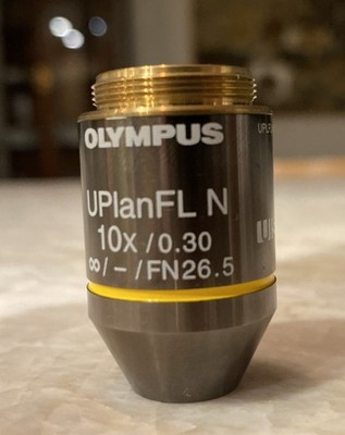 Olympus UPLFLN10X2 Microscope Objective Lens UPlanFL N 10x / 0.30