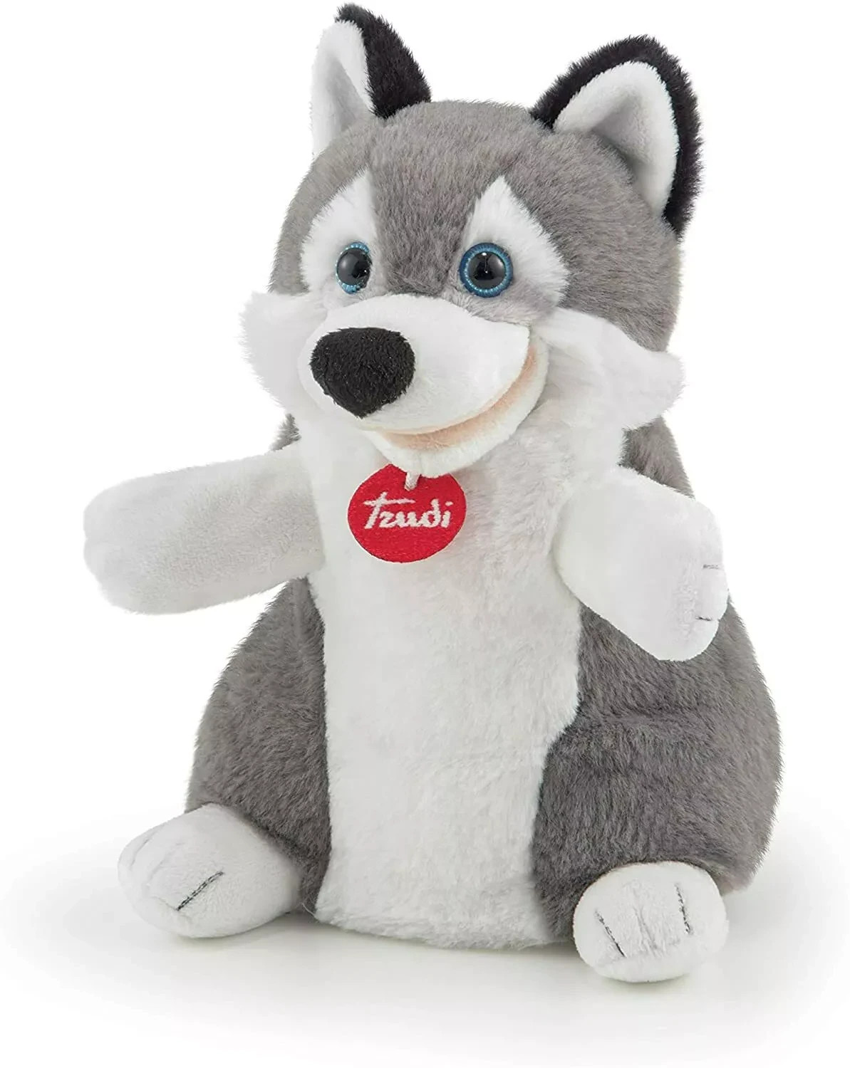 Trudi Husky Hand Puppet Plush Toy Ultra Soft Cuddly Cute Gift New