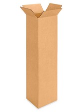 Pack of 25 6 X 6 X 26" Tall Corrugated Boxes