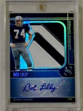2025 Panini Silhouette Bob Lilly SICK Patch Auto Silver SP /75 DALLAS COWBOYS