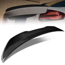 Black Carbon Fiber Rear Trunk Lid Spoiler PSM Style For 14-21 2-Series F22 Coupe