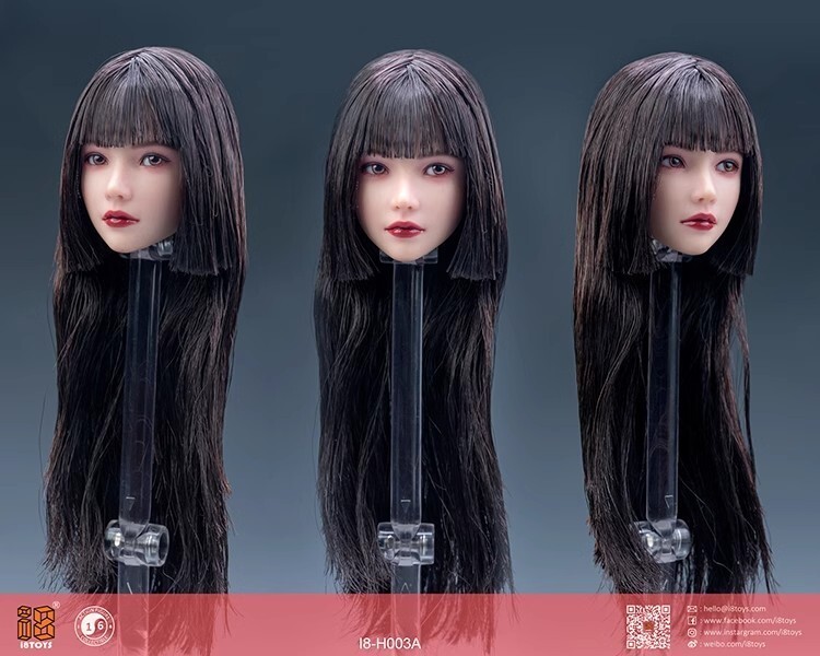 Yuki I8-H003A 1/6 Moveable Eyes Head Sculpture Carved Fit 12