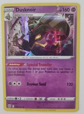 Dusknoir Holo Rare Pokemon TCG Card 062/172