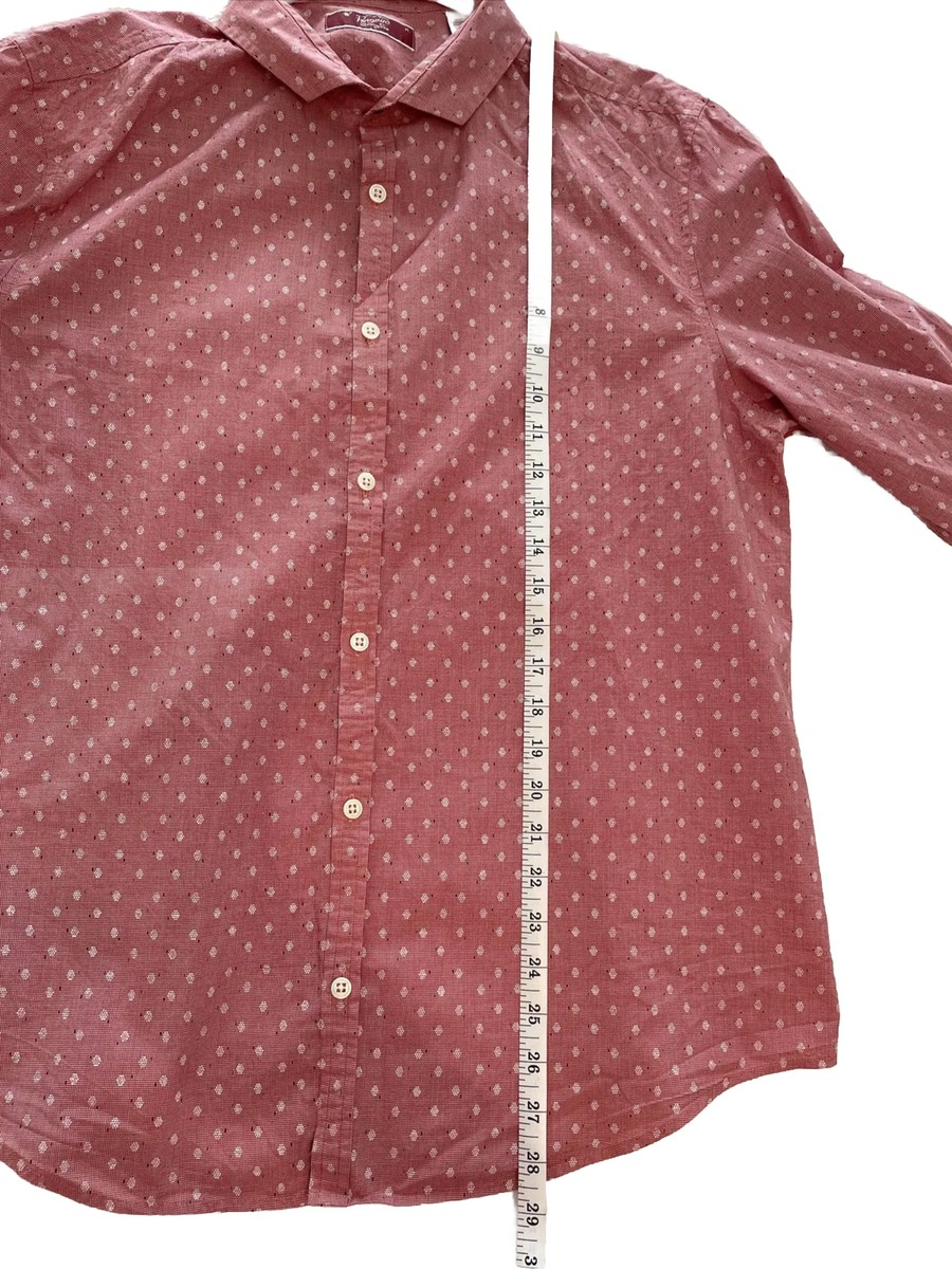 Penguin Munsingwear Shirt Men's XL Light Red pattern Long