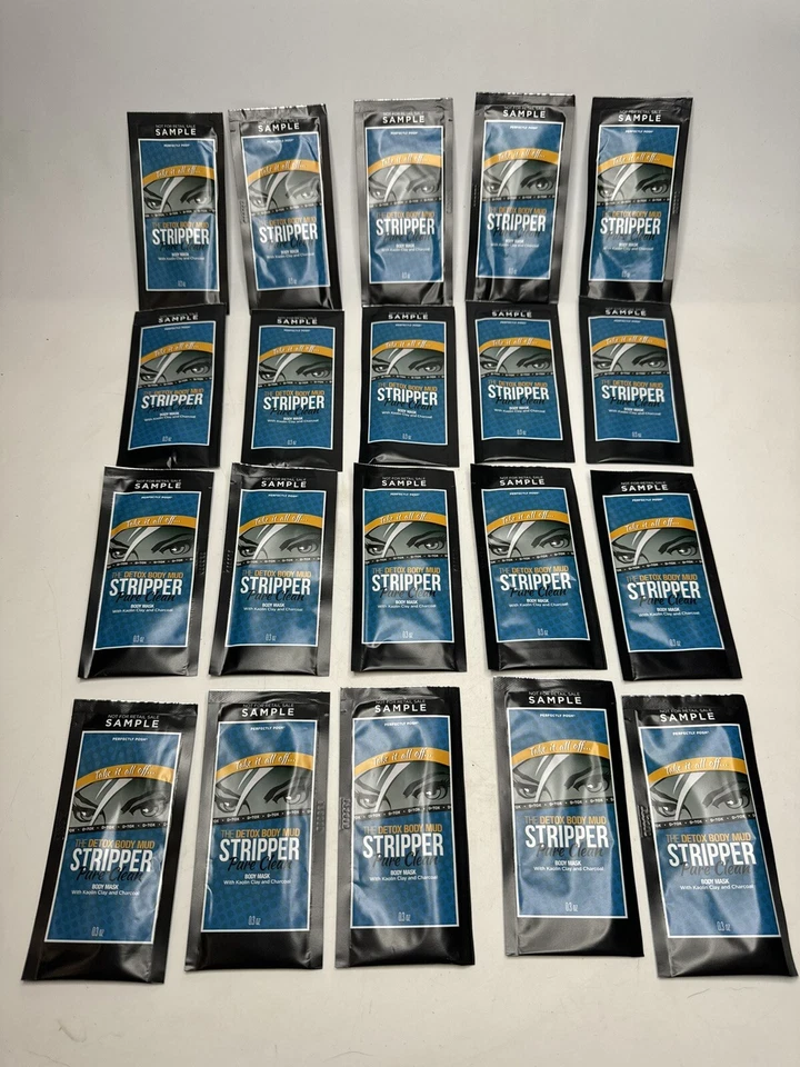 Perfectly Posh STRIPPER Pure Clean Detox Body Mud Samples .3oz NEW Lot 20 - Image 4 of 4