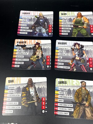 Kickstarter Exclusive 2nd Edition Upgrade Cards for Zombicide Rue Morgue