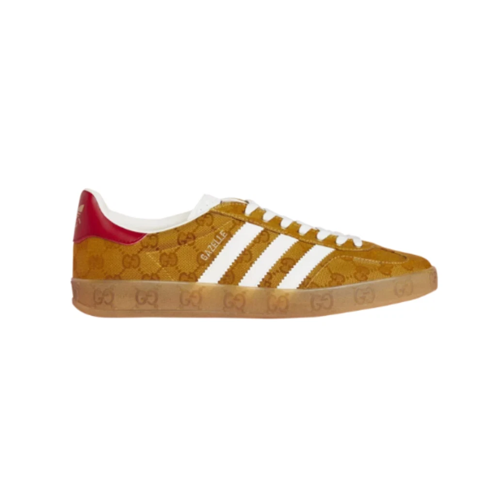 Baskets adidas x Gucci Gazelle Original Monogramme Beige Marron 35   47 1/3