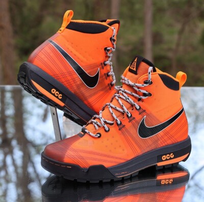 Nike ACG Ashiko Flywire Boot 2009 Men's Size 8 Orange Black Custom