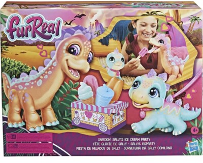 FurReal Friends Dinos Snacking Sally Ice Cream Party-New In Box!