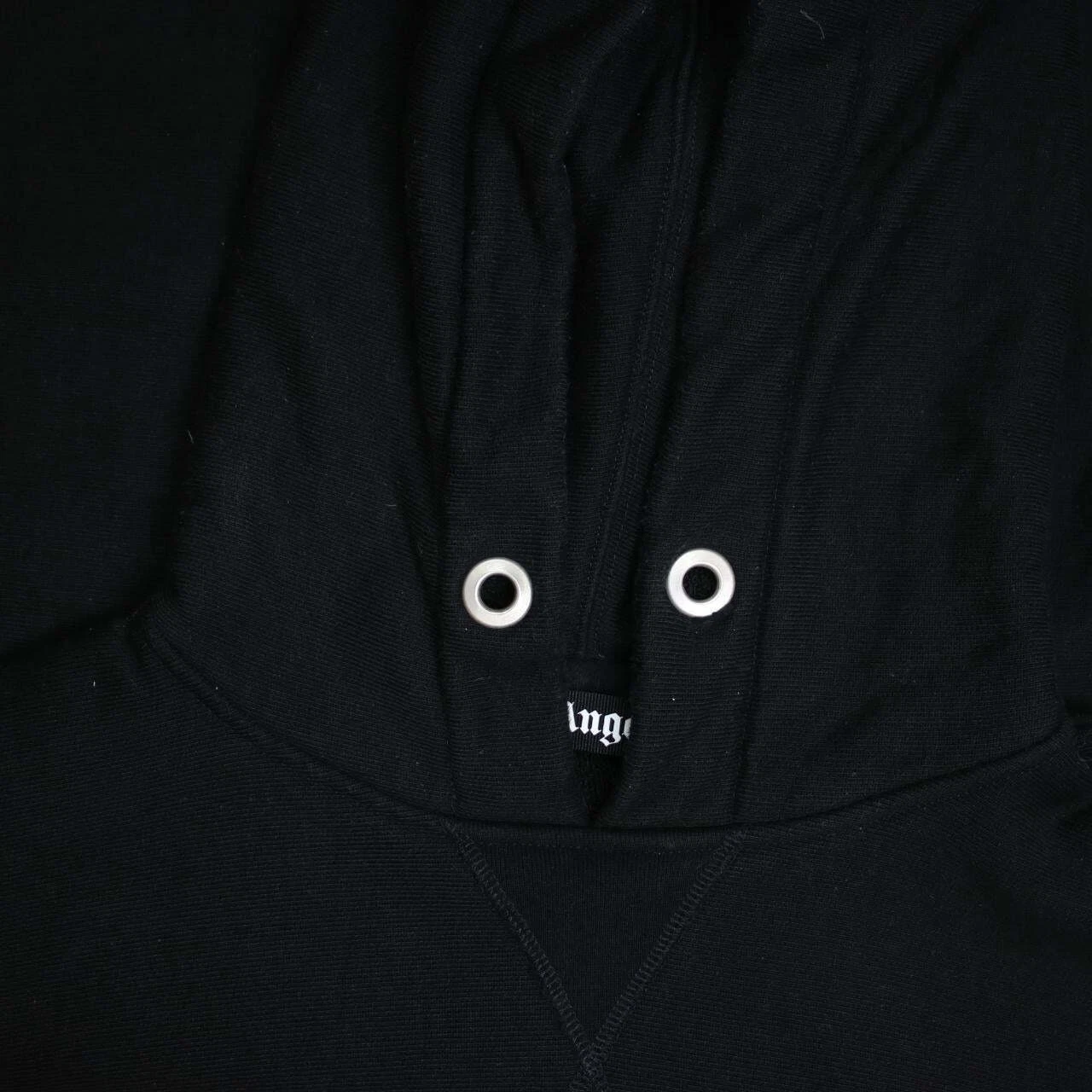 Felpa con cappuccio ricamata Palm Angels Desert taglia X Large nera