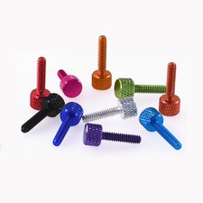 6 -32 16mm Set Screws DIY Aluminium Knurled Thumb Screw Flat Thumb Screws