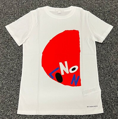 Burberry Kinder T-Shirt London bedruckt weiß 10 Jahre 140 cm