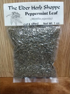 Peppermint Leaf, Cut and Sifted 1 oz (28 g) All Natural No Fillers 