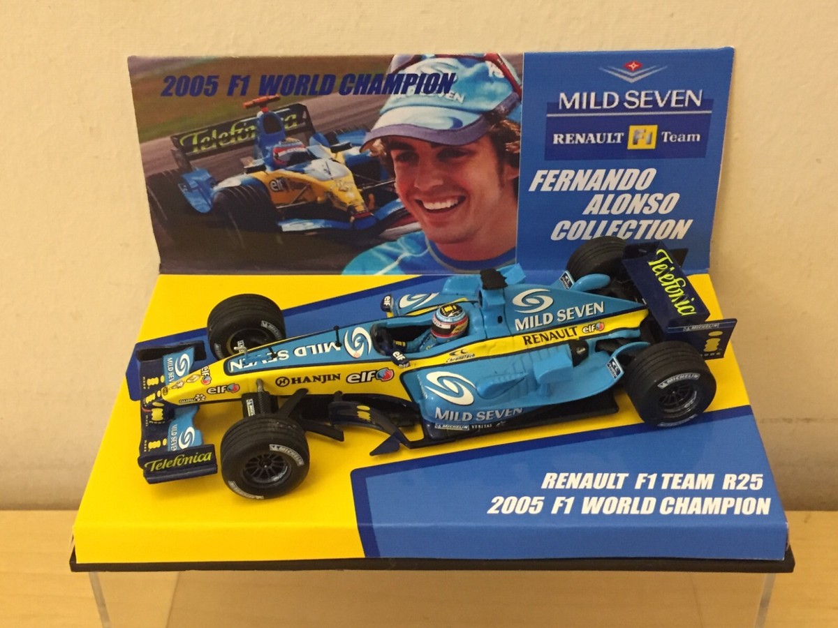 FERNANDO ALONSO COLLECTION 1:43 RENAULT R25 2005 WORLD