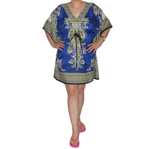 Sommerkleid Strandkleid Damenkleider Freizeitkleid Boho Strandkaftan Urlaub - Bild 13 von 51