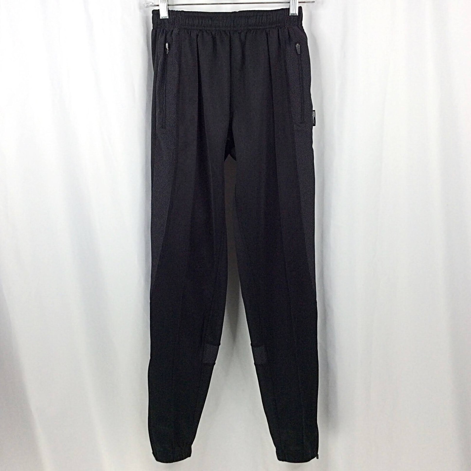 illumiNITE Track Pants Mens Size Small Black Drawstring Reflective Running