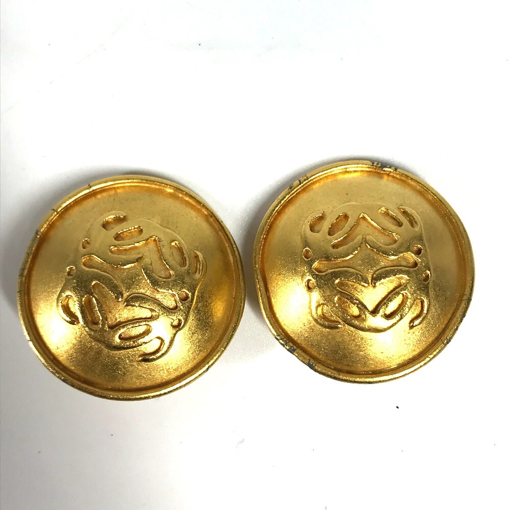 ピアス LOEWE GOLD ANAGRAM EARRINGS LOEWE Anagram Pebble gold-plated earrings | NET-A-PORTER