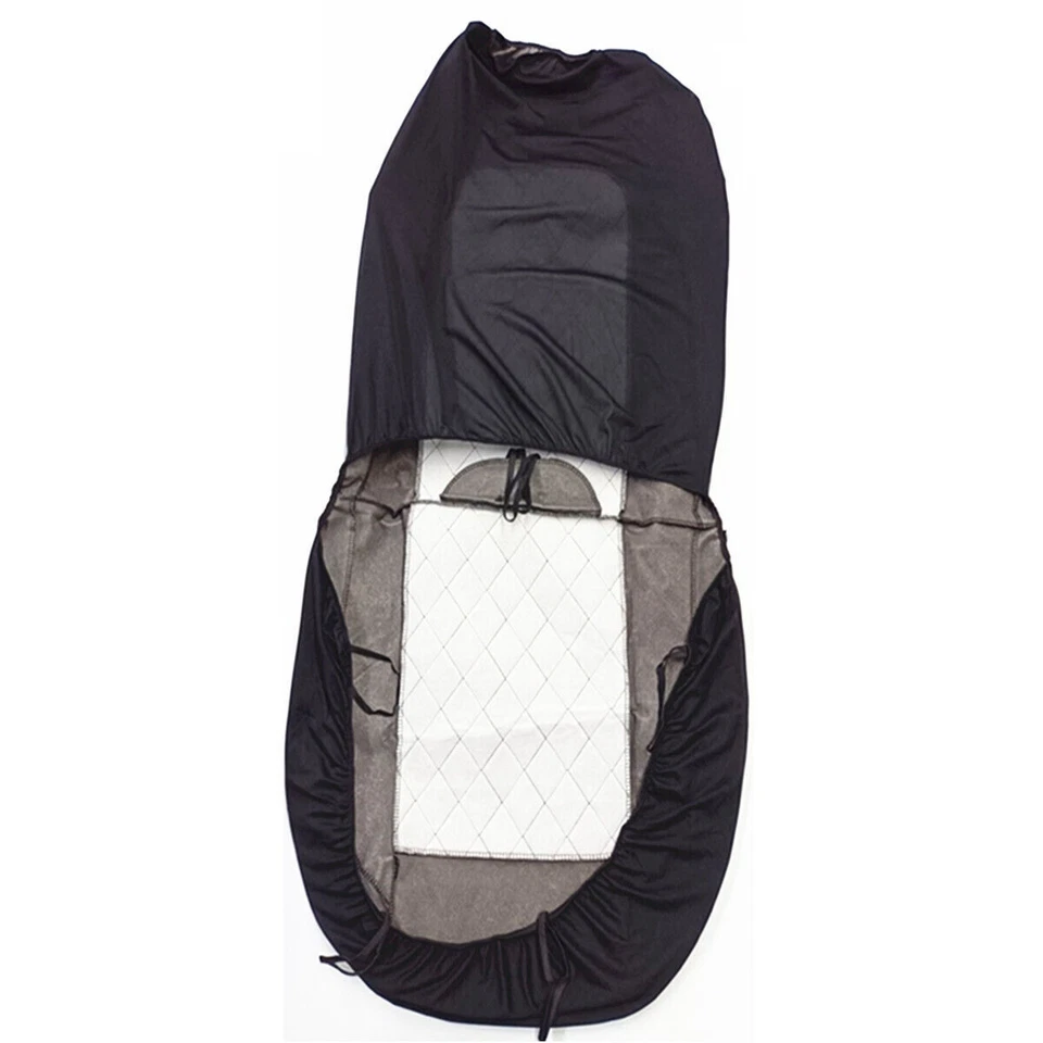 Fundas de asiento de cuero PU protectores de cojín almohadillas impermeables para delantero de coche 2 asientos Foto 4 de 4