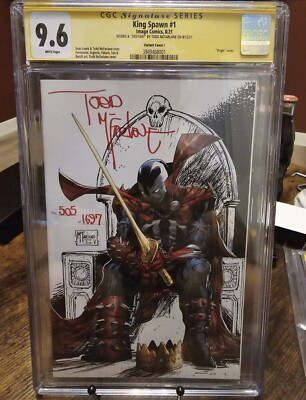 KING SPAWN #1 1:250 (2021) CGC 9.6 SS Todd McFarlane! #505