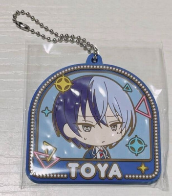 Japanese anime Project SEKAI rubber keychain collection Toya Aoyagi stamp ver. B