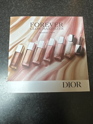 Dior Forever Glow Star Filter Complexion Enhancing Booster 9-Shade Sample Card
