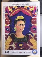 Eurographics Fine Art 1000 piece jigsaw puzzle Frida Kahlo Self Portrait New