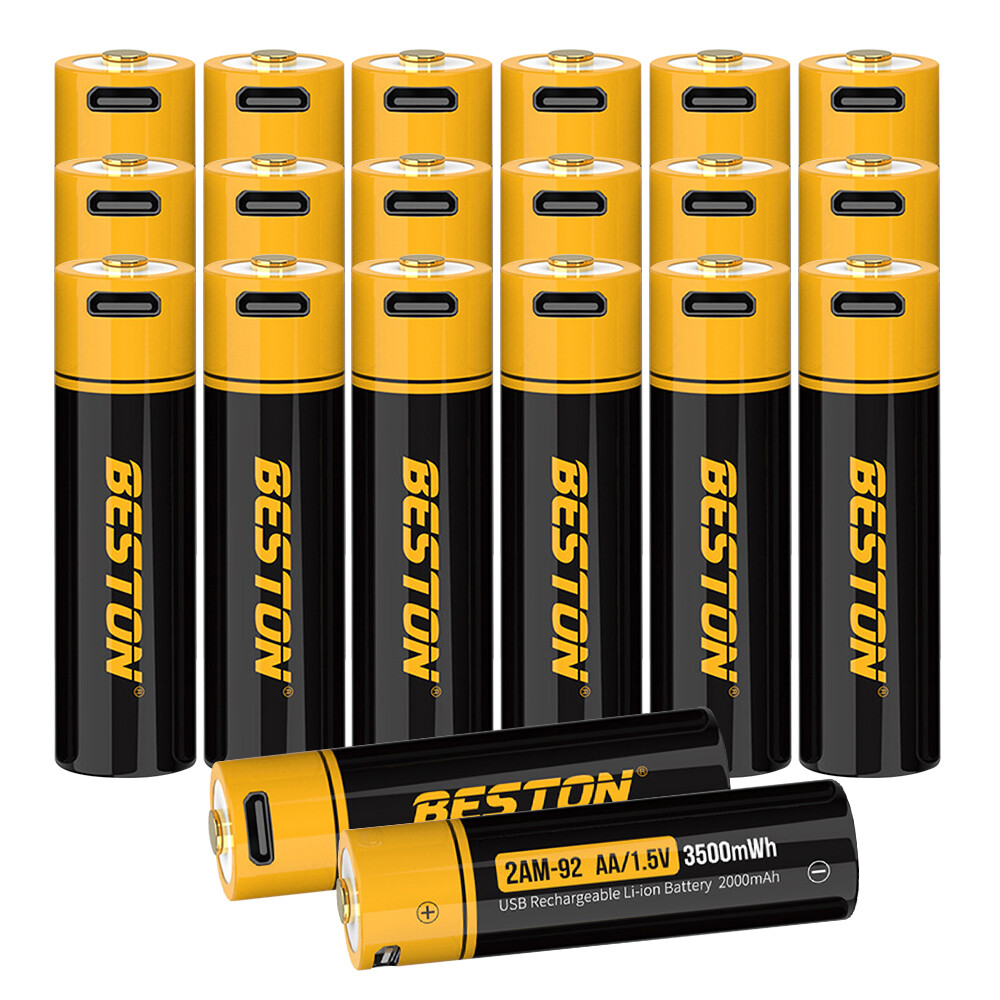 3500mWh AA Rechargeable Lithium Li-ion Battery 1.5V/4 Slot Battery Charger Lot