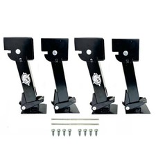 Southwest Wheel 4-Pack Black Painted Telescoping Trailer Stabilizer Jacks